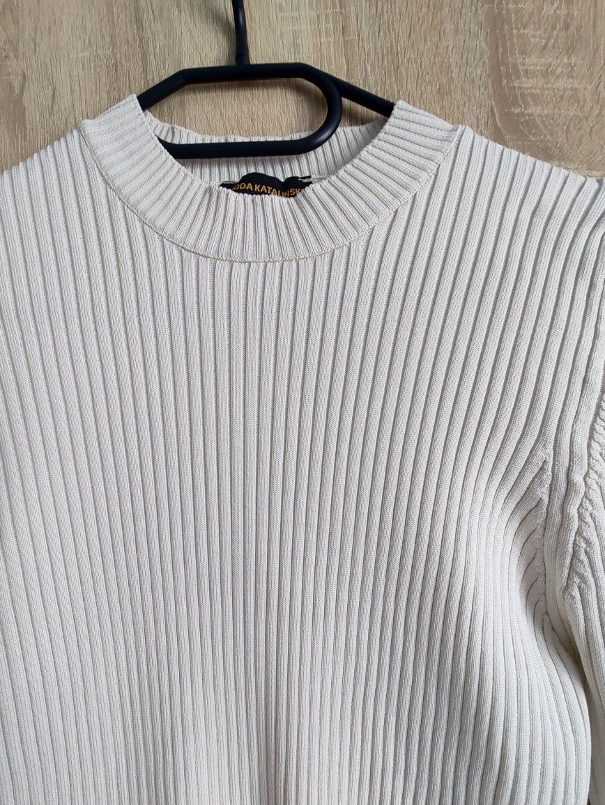 Sweterek bluzka damska moda Kataliński uniwersalny ecru
