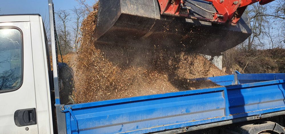 Zrębka, zrębki, transport mała wywrotka 3,5 tony, czarnoziem, kruszywa