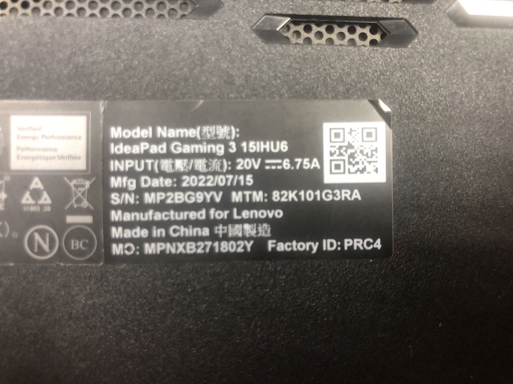 Lenovo Ideapad Gaming 3 15IHU6 i5/16Gb ddr4/GTX 1650 4Gb/ssd m2 1 Тb