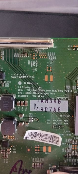 Placa T-CON LG 6870C-0704A
