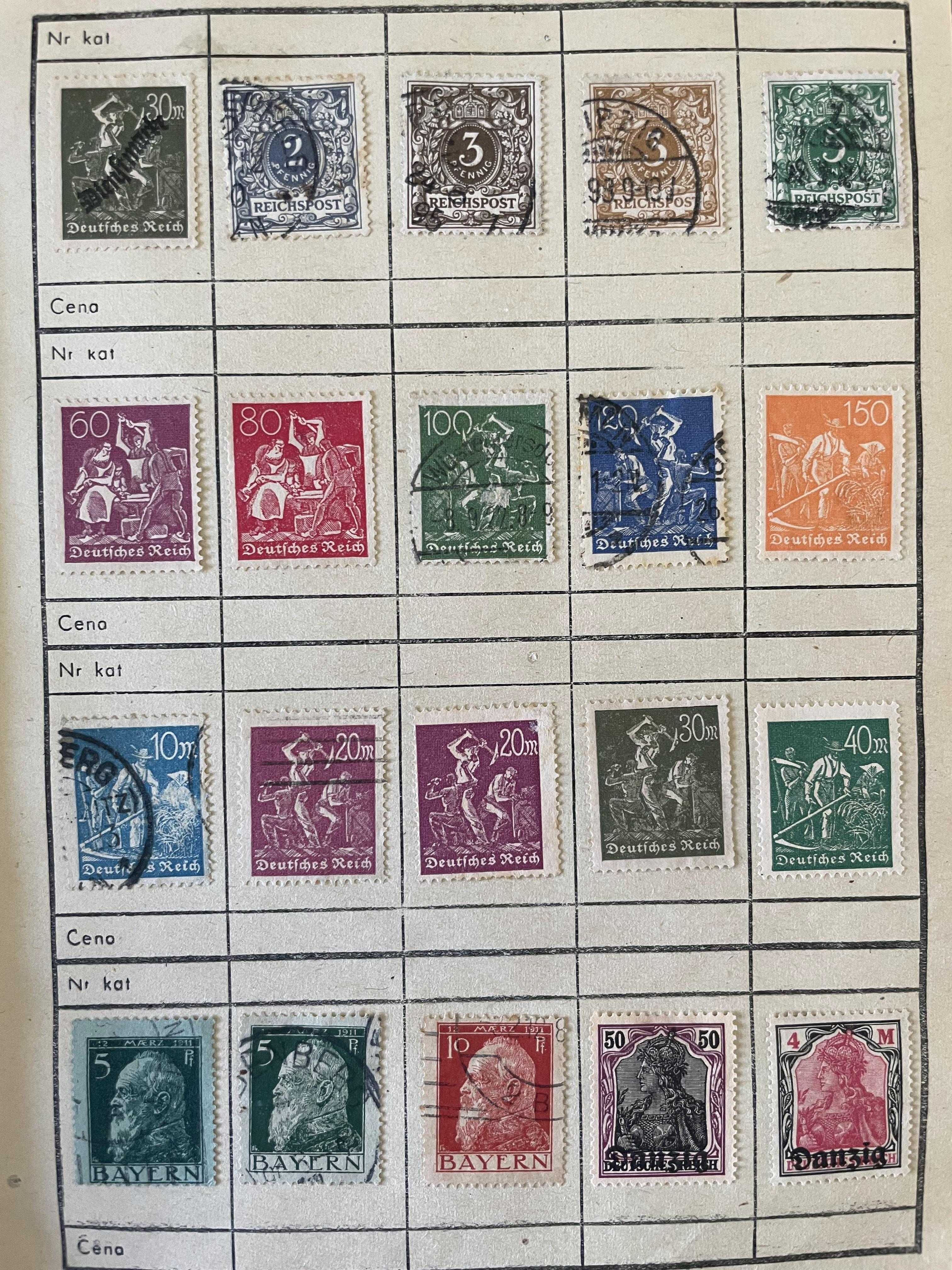 Znaczki Niemcy do 1945