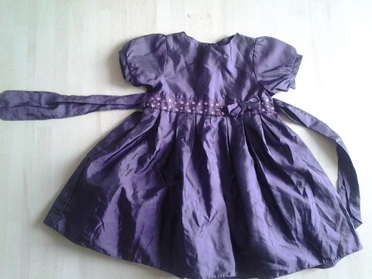 Śliczna sukieneczka i bolerko, komplet dla dziewczynki, roz 12-18 msc