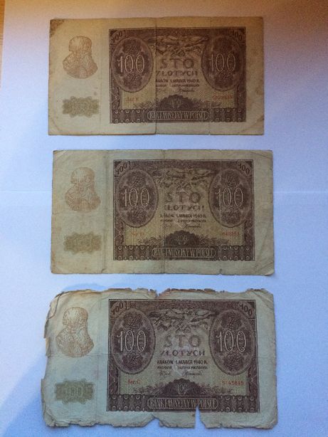 Продам банкноти Речі Посполитої та Польської крайової каси позичкової