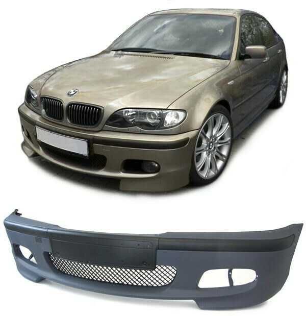 Para-choques para BMW Série 3 E46 Pack M M2 + Faróis nevoeiro brancos
