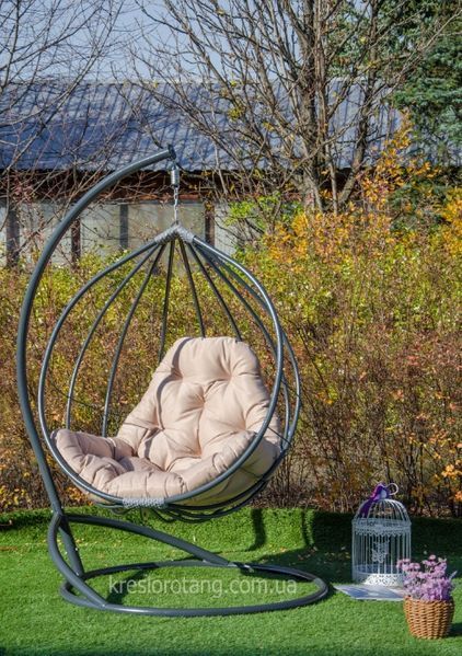Кресло Кокон подвесное. Качеля садовая, шар Адель. Наложенный. Подарок