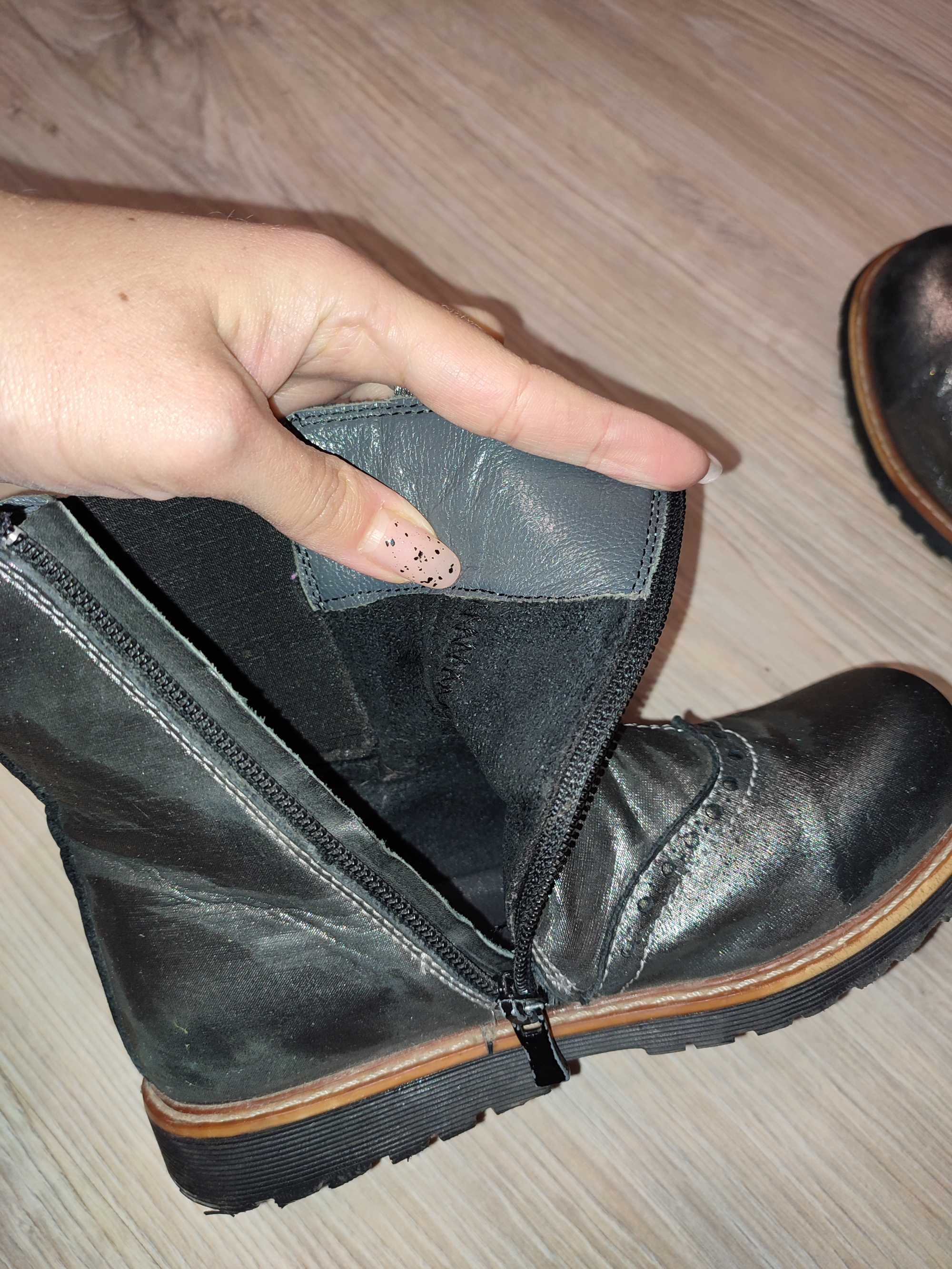 Полусапожки ботинки кожаные Woopy orthopedic деми