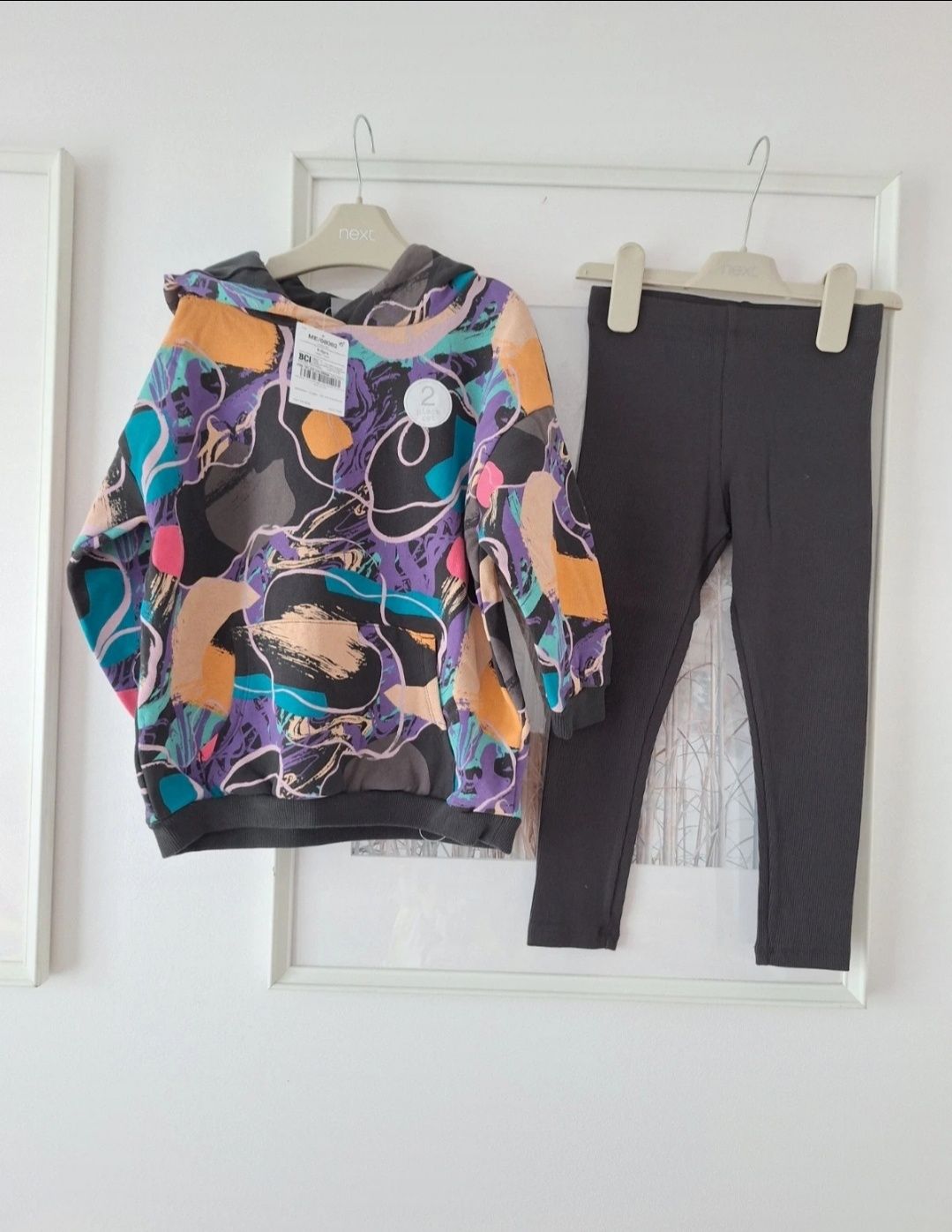 Next 110 nowy komplet  bluza dresowa legginsy 4-5 lat