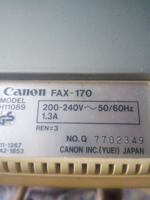 Продам раритетний телефон/ факс / копіювач CANON 170 чвсів ссср Японія
