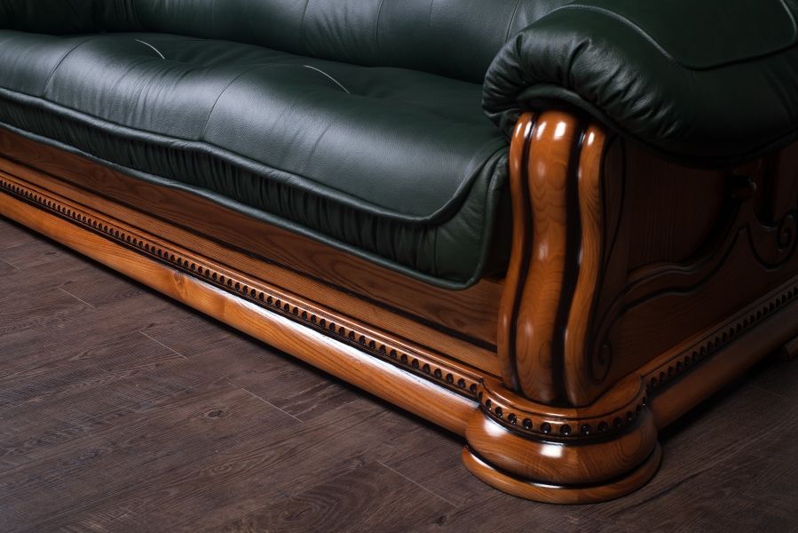Классический кожаный диван Гризли (Грізлі). Шкіряний диван, доставка
