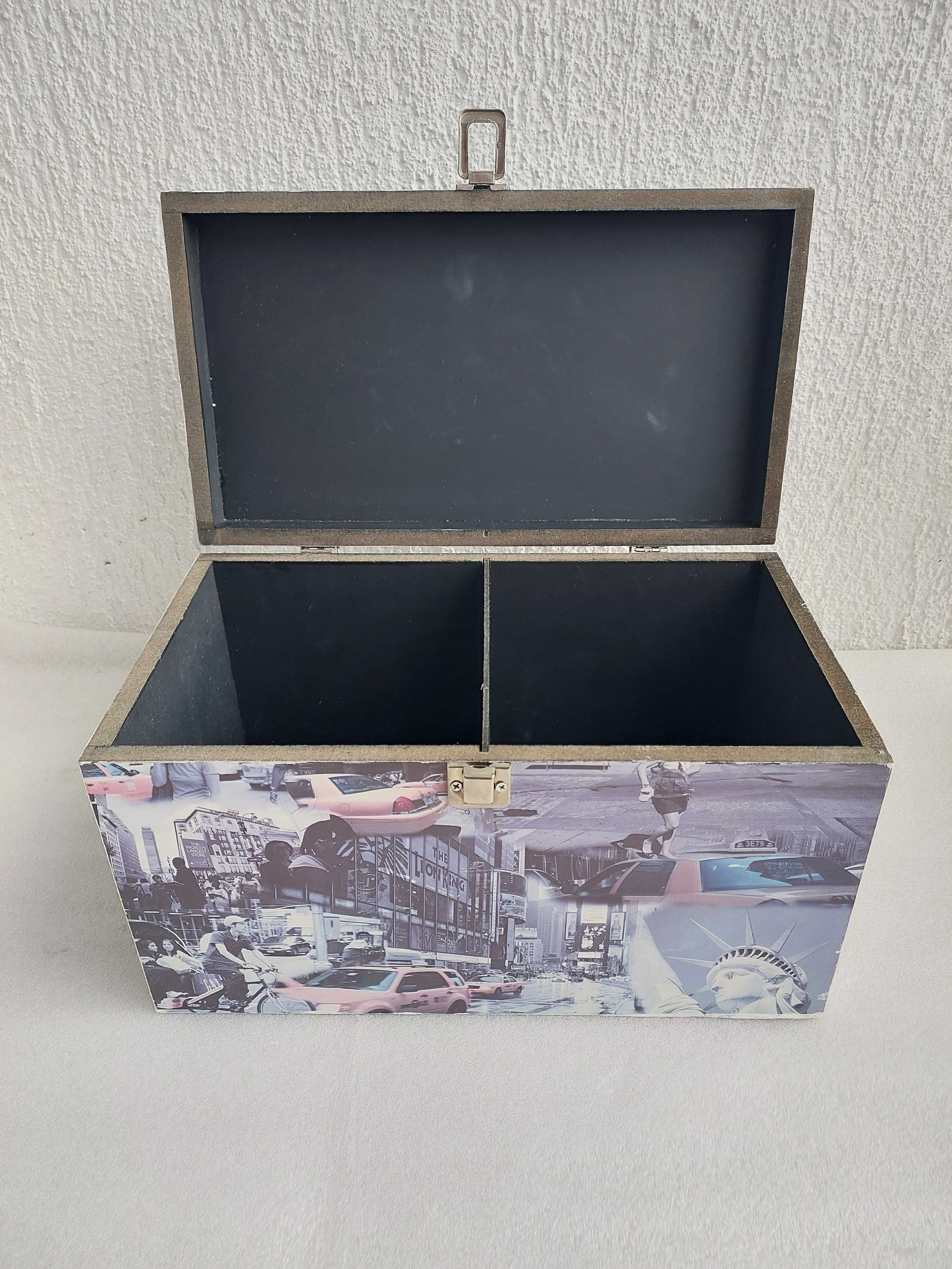 Pojemnik pudełko JYSK z pokrywą i rączką CITY 32x18x19 InPost