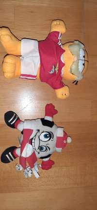 2 bonecos/figuras SLB/Benfica garfield e bola com sons