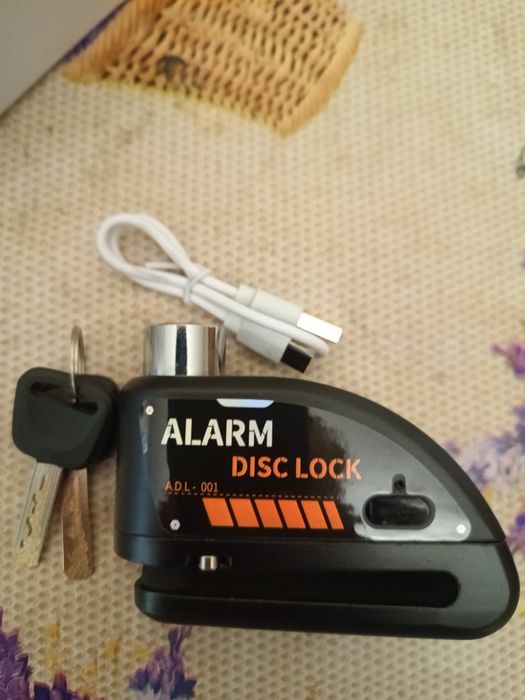 Продам замок с  сигнализация alarm и без на диск тормоза