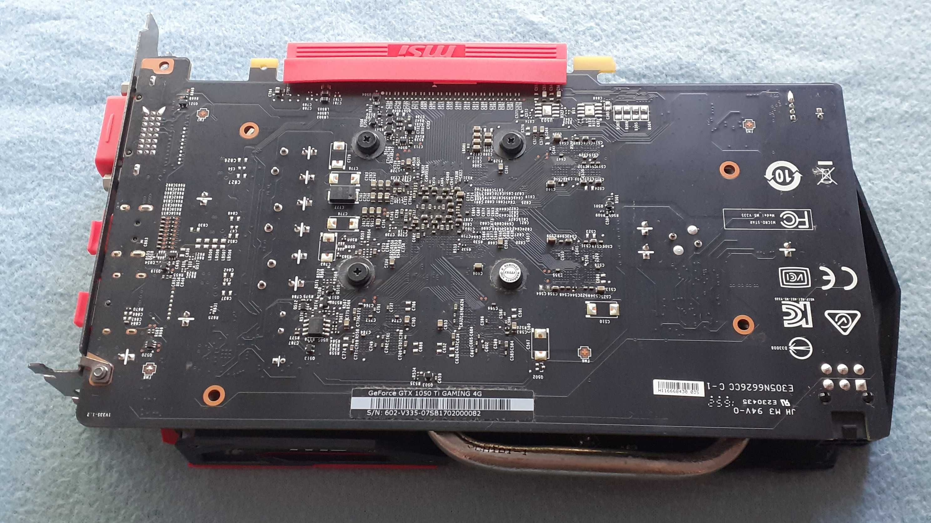 Karta graficzna MSI GeForce GTX 1050Ti Gaming 4GB GDDR5