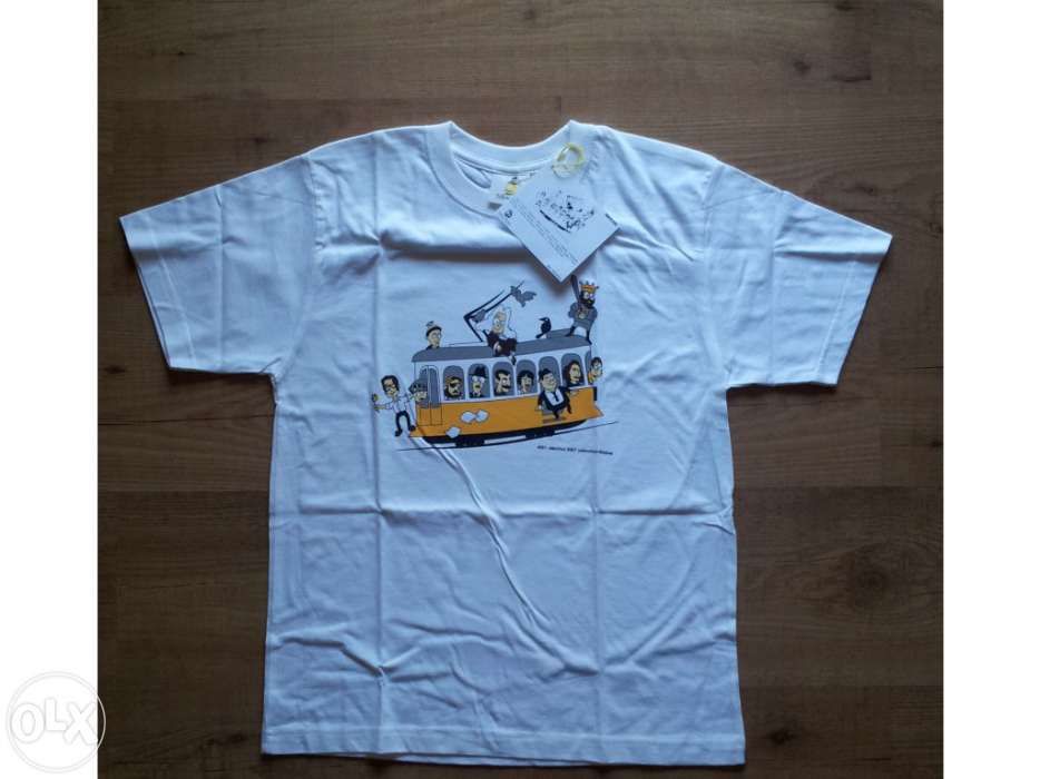 T-shirt S/M coleção yellow tram - unissexo - nova ainda com embalagem