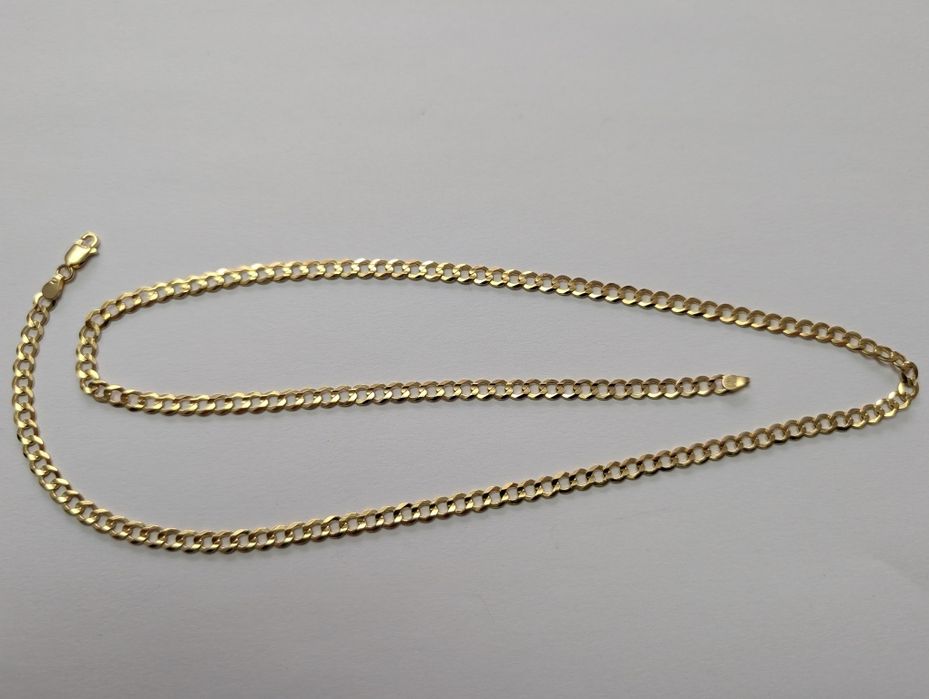 Złoty łańcuszek pancerka 585