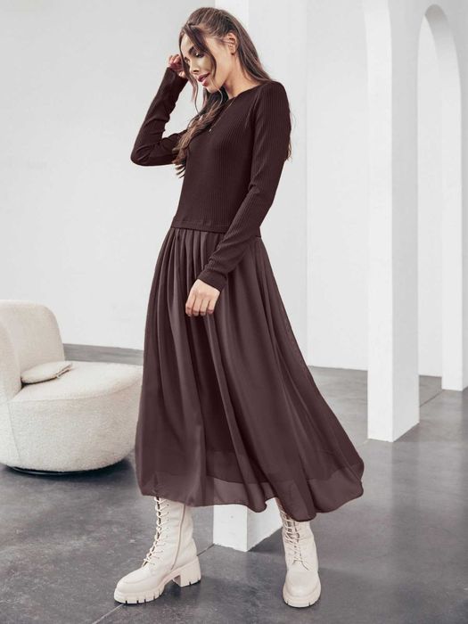 Жіноча сукня комбінована 44–52 нова