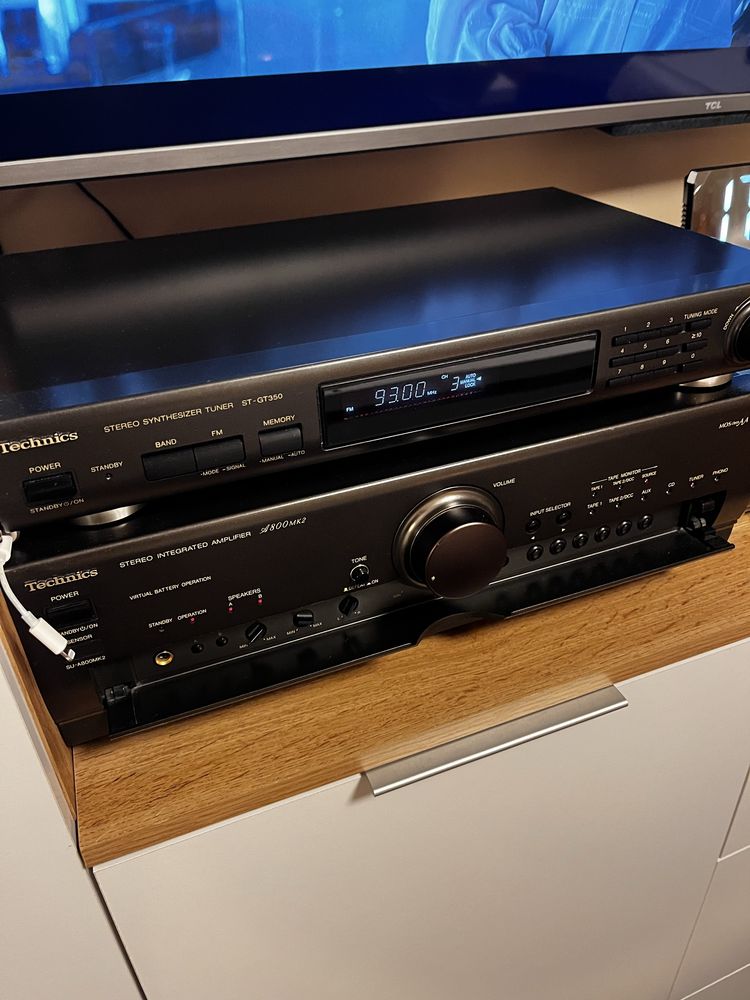 Technics  sprzedam komplet wzmacniacz i tuner. Cena stateczna 1100