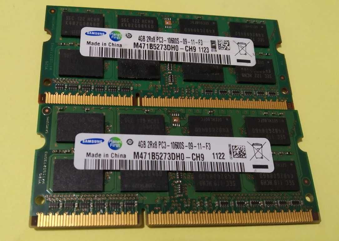 Пам"ять Samsung 8 GB (2x4GB) 2rx8 PC3-10600S DDR3 1333 MHz