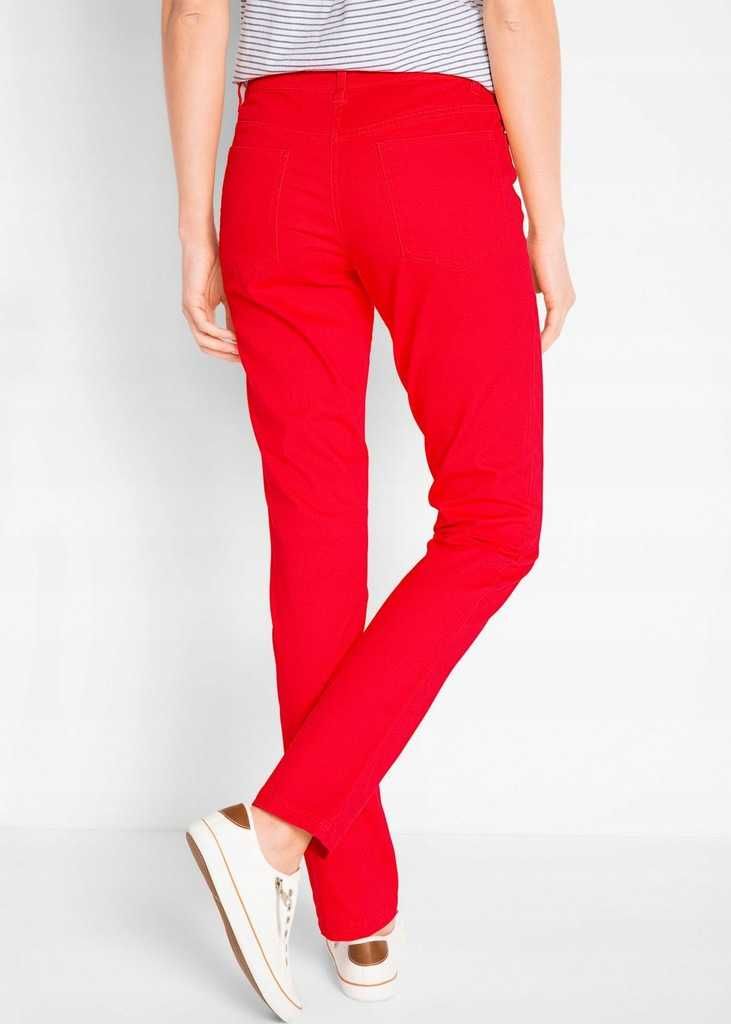 18) Czerwone spodnie jeansowe 44 NOWE