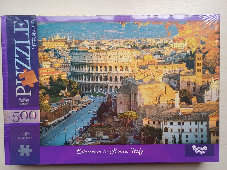 Пазли 500шт. Рим. Нові, в плівці.