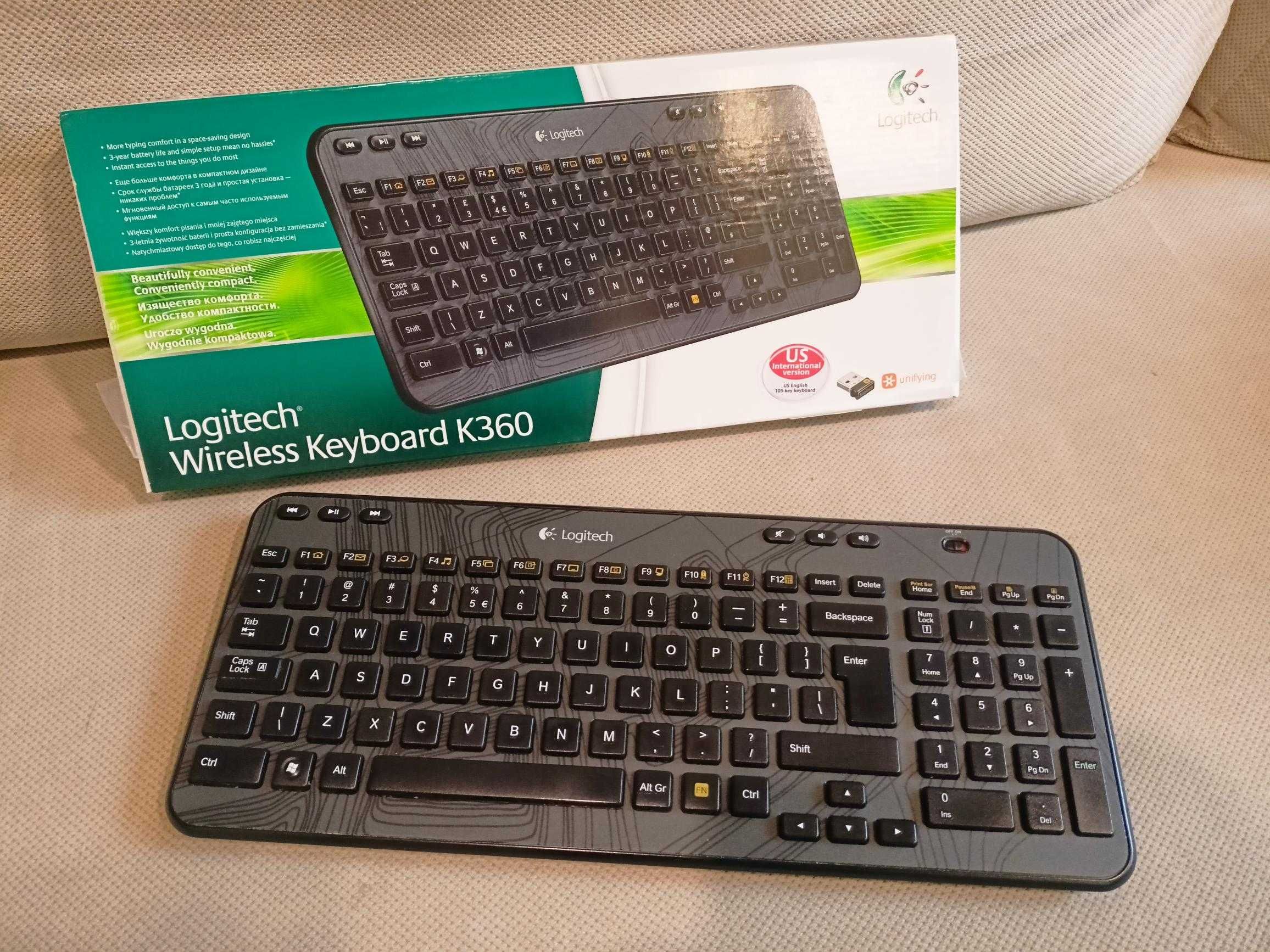 logitech k300 qwerty PL klawiatura bezprzewodowa membranowa