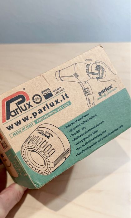 Silenciador de secadot de cabelo da Parlux