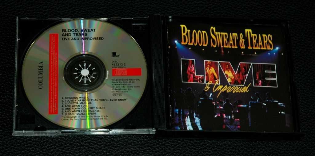 BLOOD, SWEAT & TEARS - Live & Improvised. 2xCD Box. 1991 Columbia.