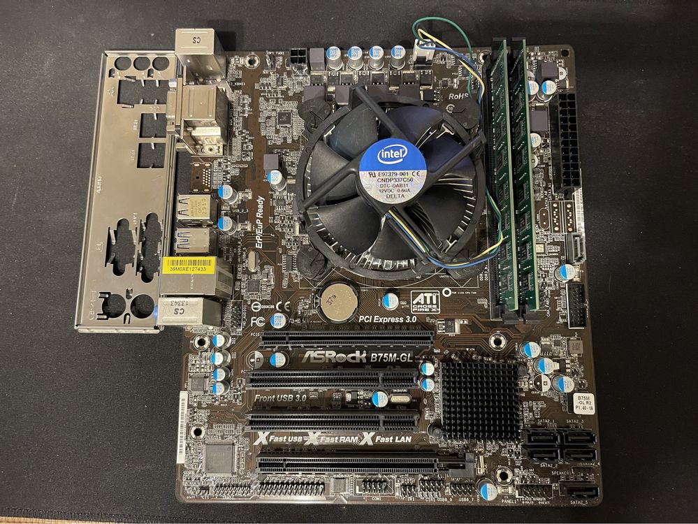 Płyta główna ASRock B75M-GL R2.0+ Intel Core i7 3770k 3.5GHz+ Ram 16Gb