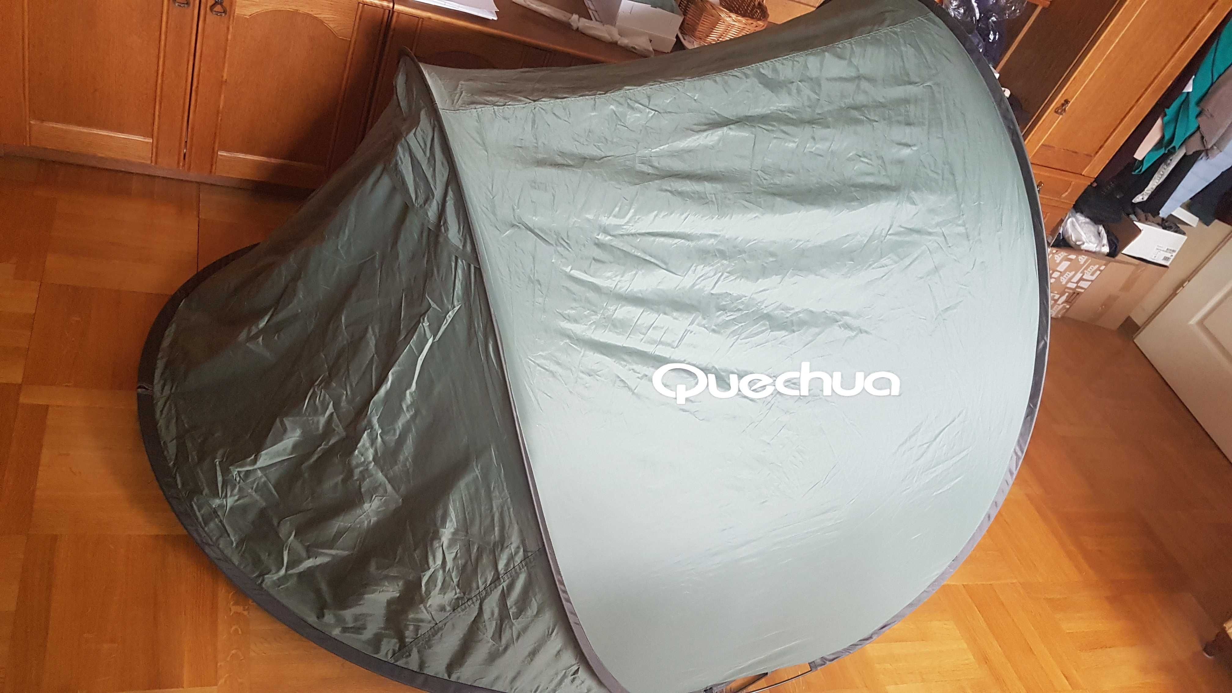 Quechua Samorozkładający Oryginalny Namiot 2 Sec. XL zieleń butelkowa