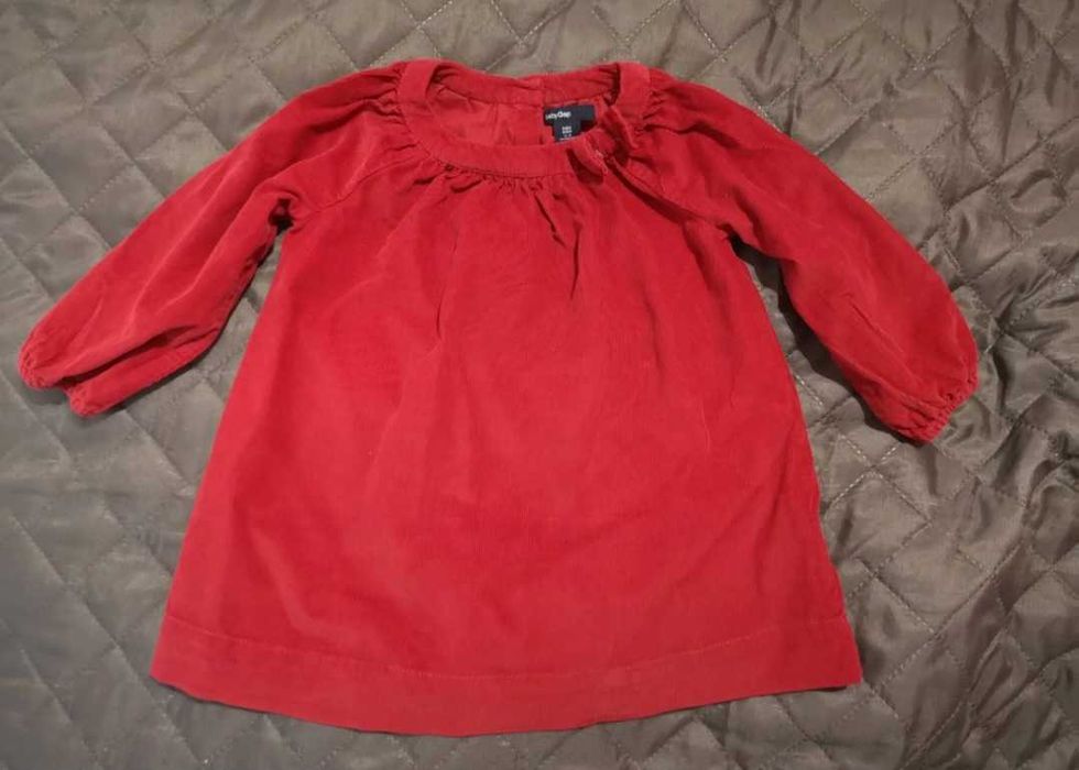Sukienka baby GAP r. 86 czerwona na święta