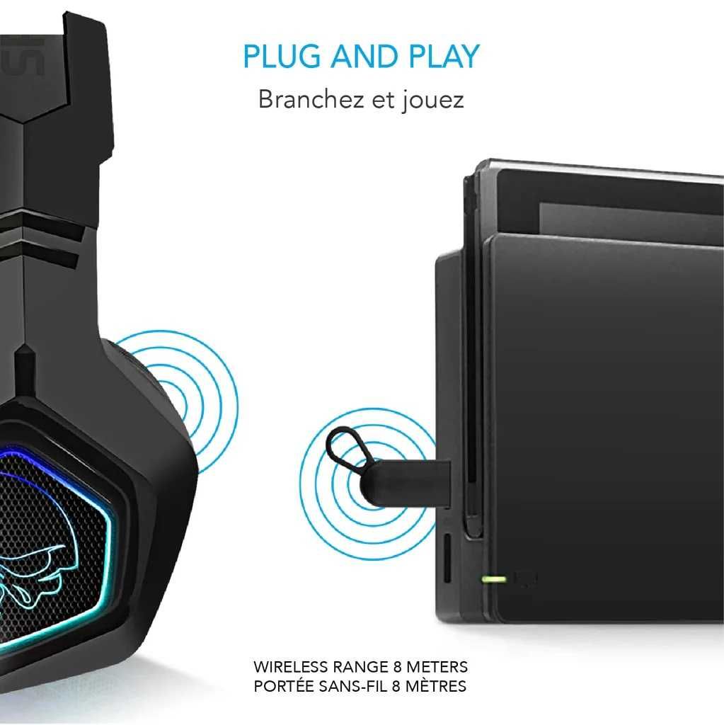 Słuchawki Pro Gamer Headphones Bluetooth z mikrofonem
