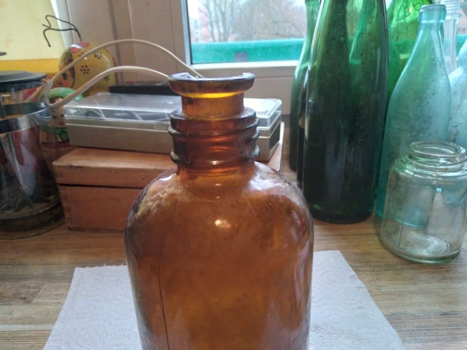 Przedwojenna butelka chemiczna US. Pat. 1937r