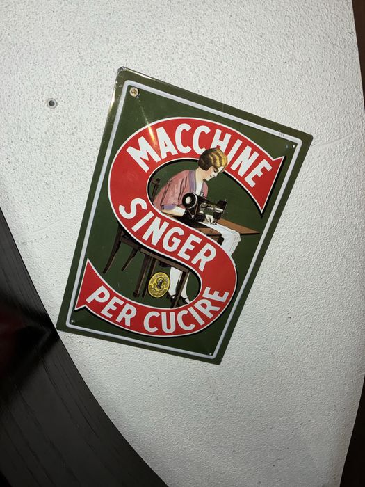 Placa singer em chapa