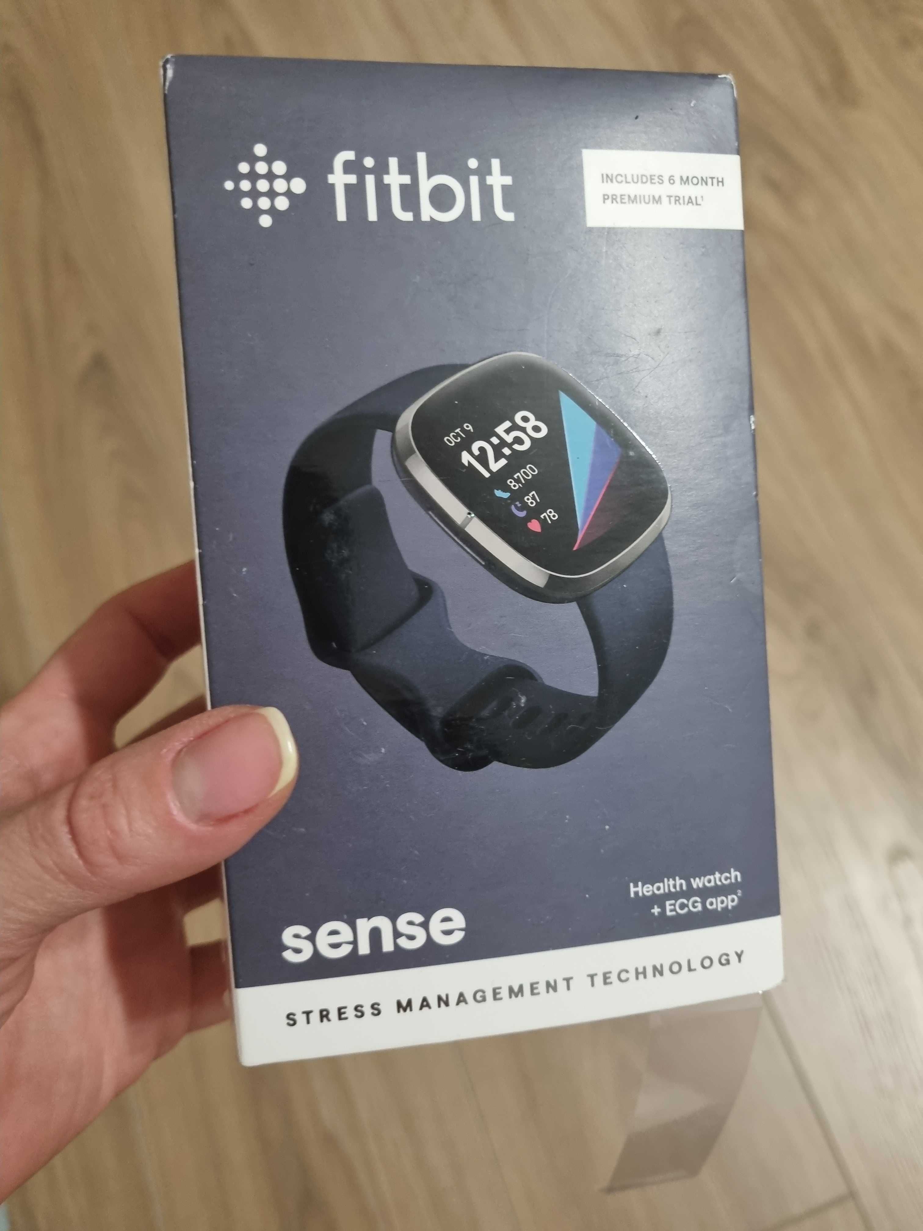 Годинник Fitbit Sense Carbon/Graphite Stainless Steel, оригінал