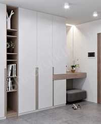 Шкаф под потолок встроенный минимализм LOFT скандинавский стиль