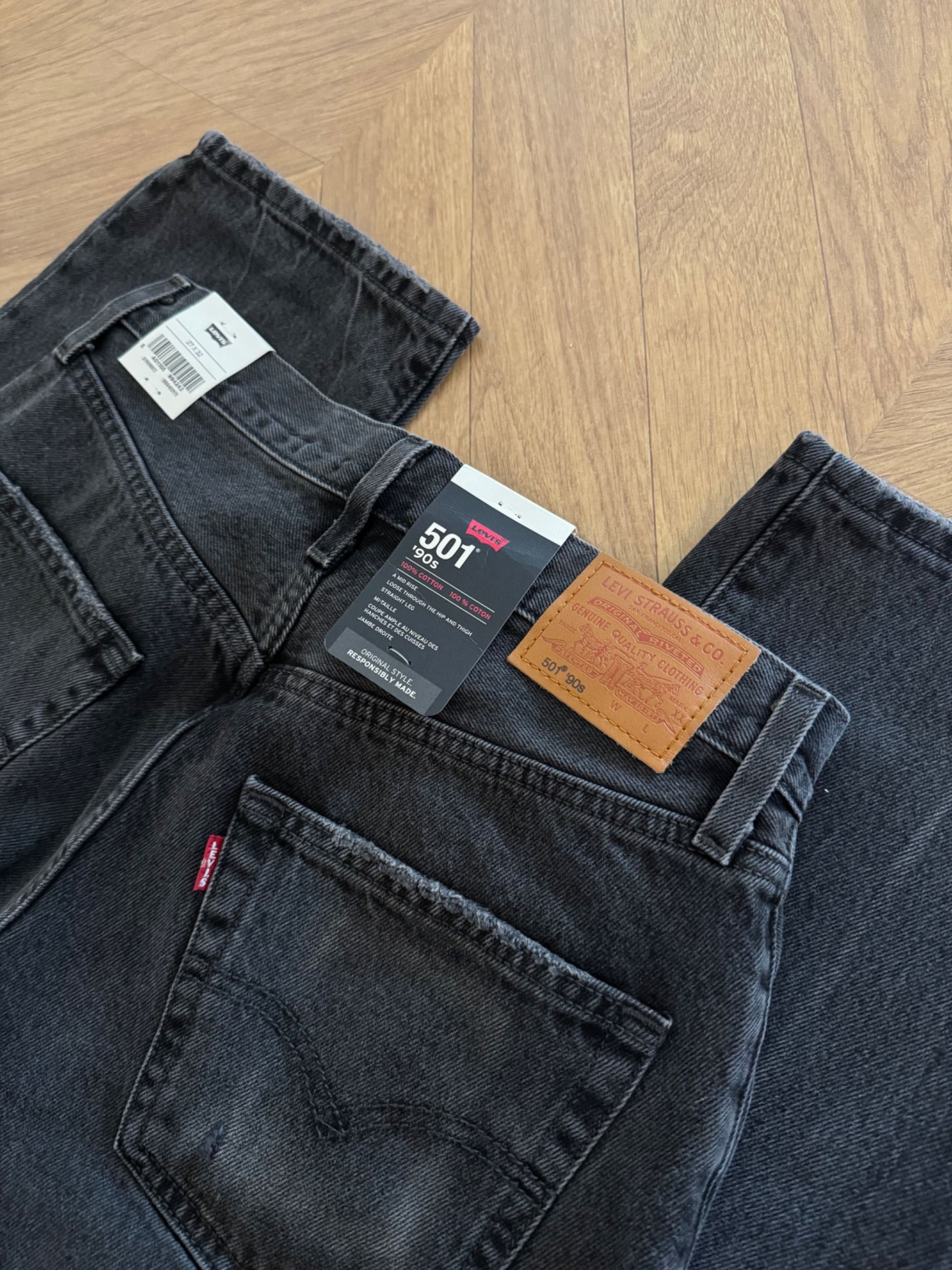 Levi’s 501 90’s czarne jeansy