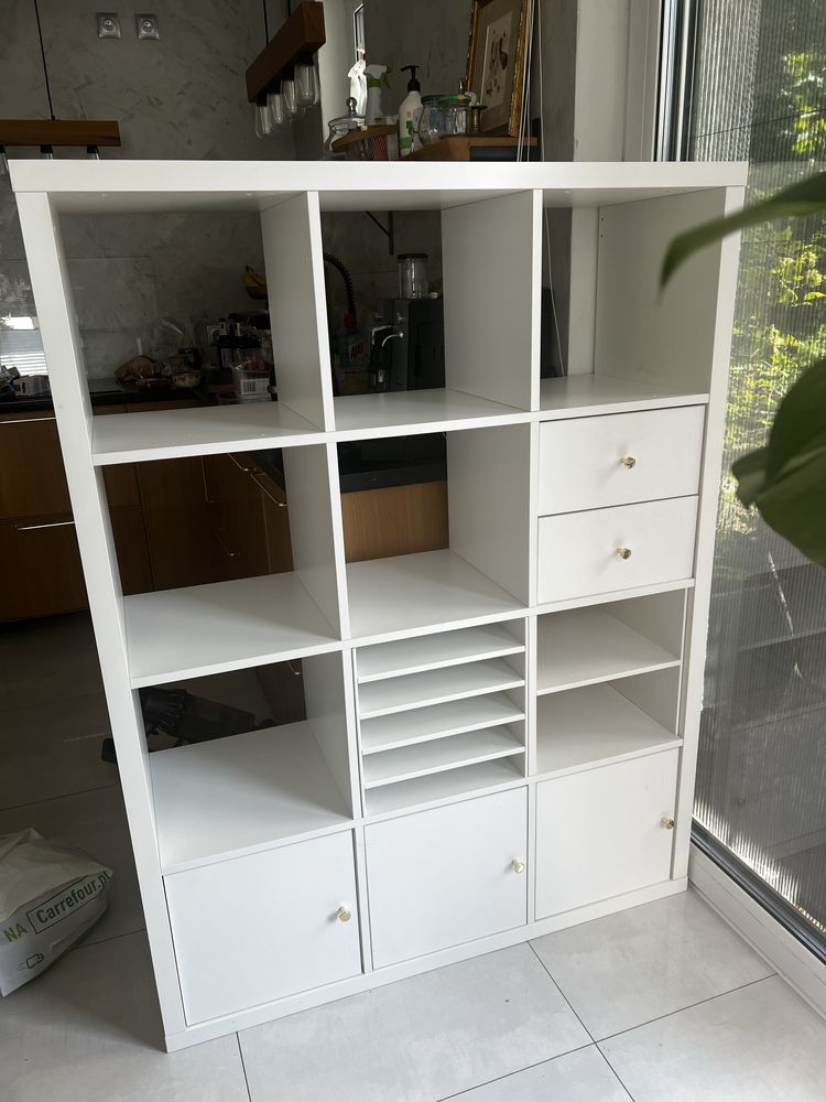 Regał Ikea Kallax biały, 147x112 cm