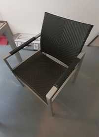 Cadeiras 2x exterior de alumínio