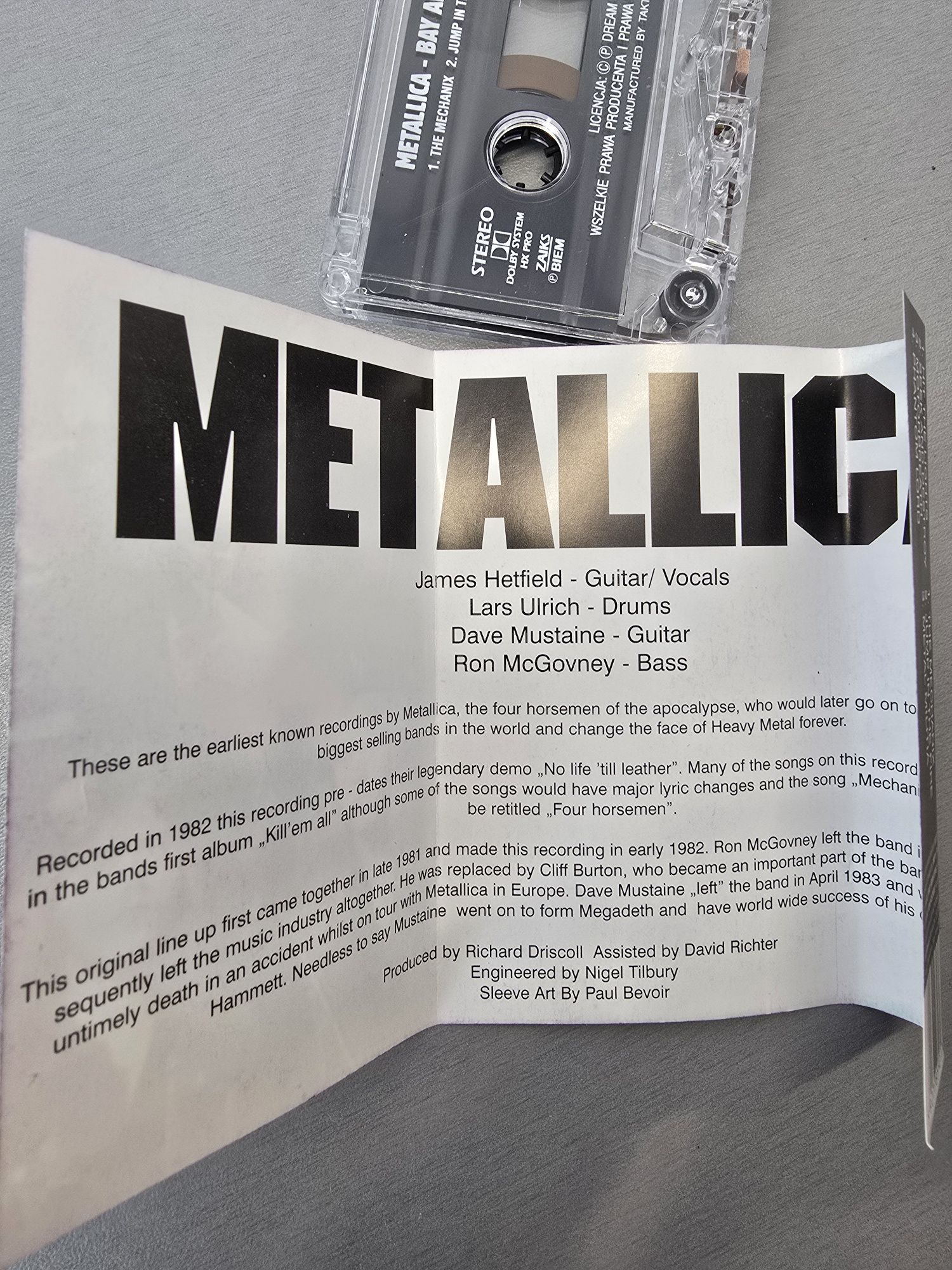 Metallica ‎– Bay Area Thrashers kaseta magnetofonowa