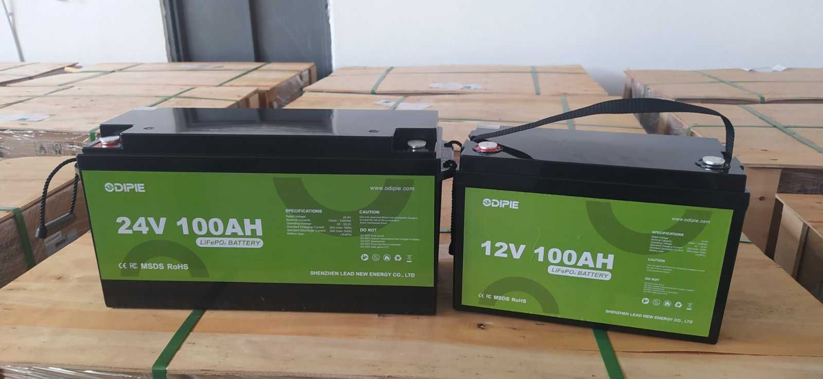 Літієва батарея Odipie LiFePo4 12v 100Ah, 25v 100Ah