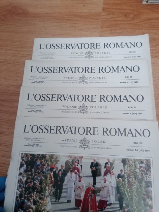 L’Osservatore Romano – 1991 rok – archiwalne! 
Mam do sprzedani