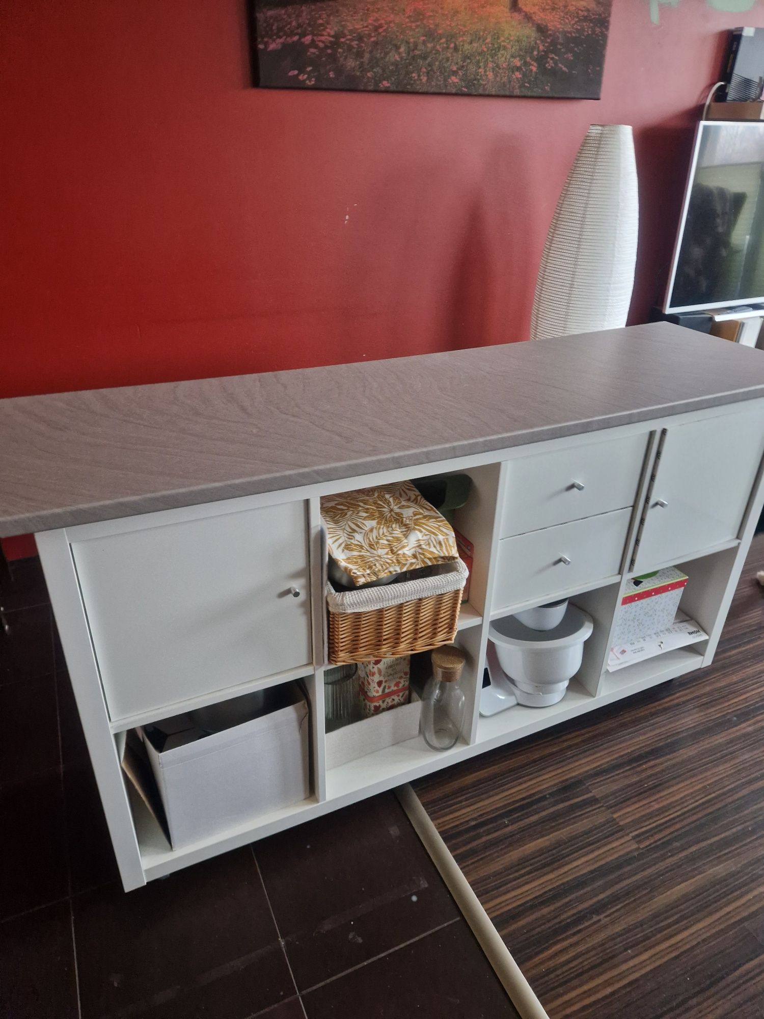 Mobilna wyspa kuchenna kallax ikea