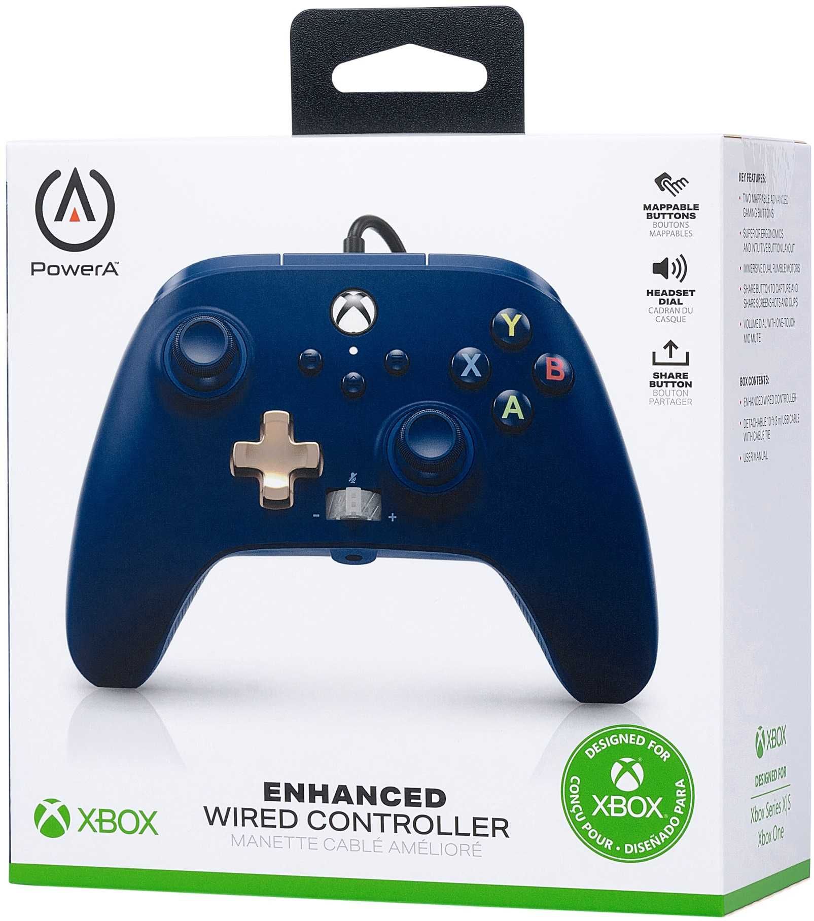 PowerA Xbox Series Pad przewodowy Enhanced Midnight Blue