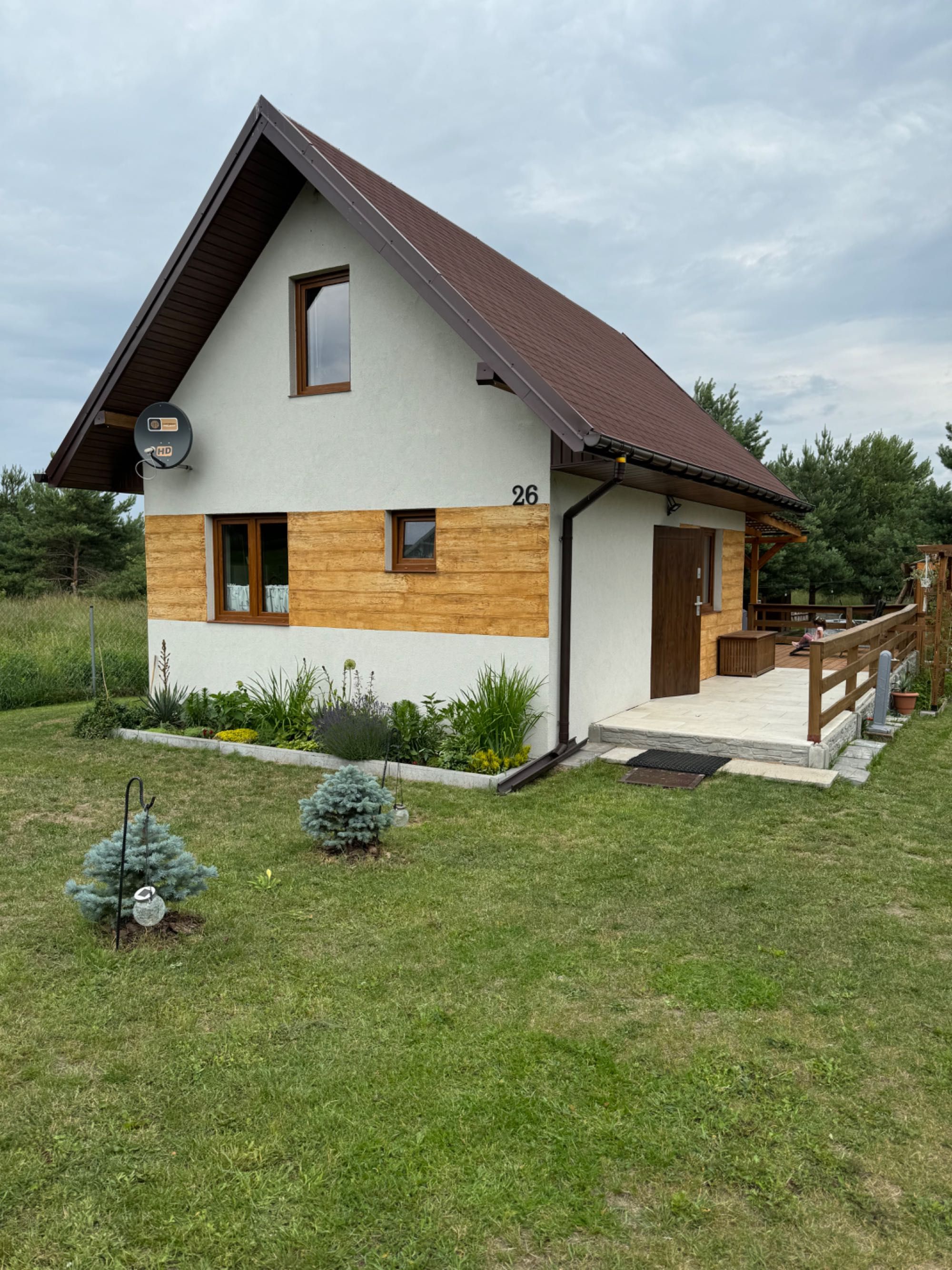 Domek z balia na Mazurach nad jeziorem do wynajęcia