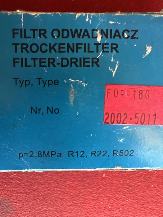 Filtr odwadniacz FOR-180 Nowy