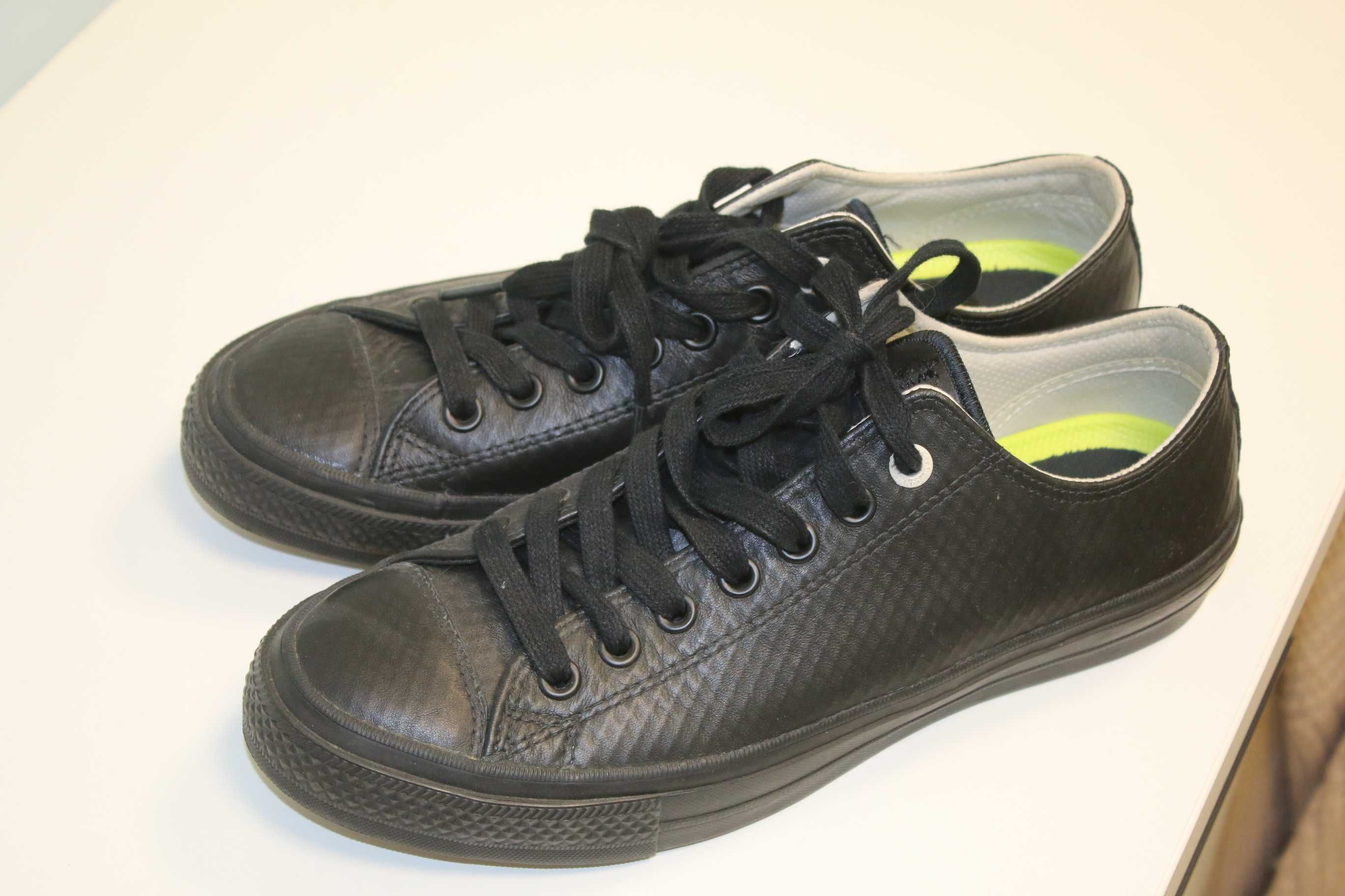 Trampki tenisówki converse lunarlon czarne skóra 42