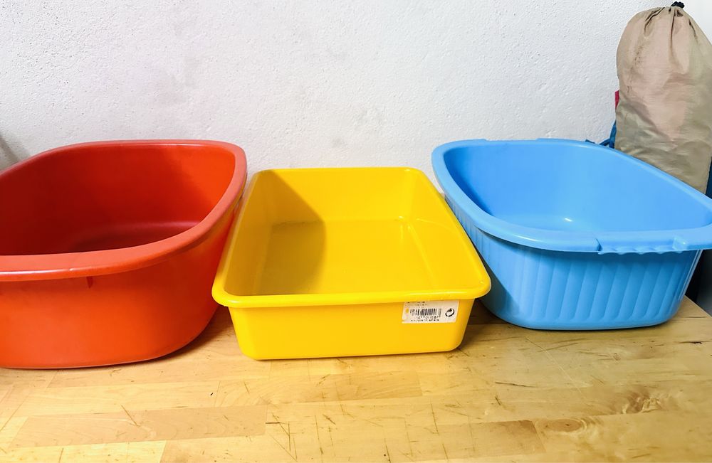 Tabuleiros alguidares pequenos roupa ou para animais