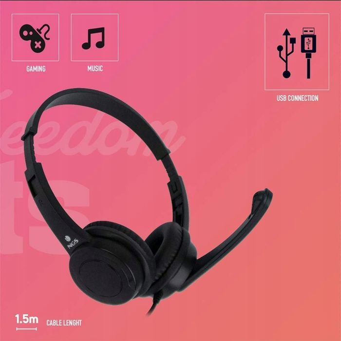 vox505usb zestaw słuchawkowy stereo z mikrofonem połączenie przez usb