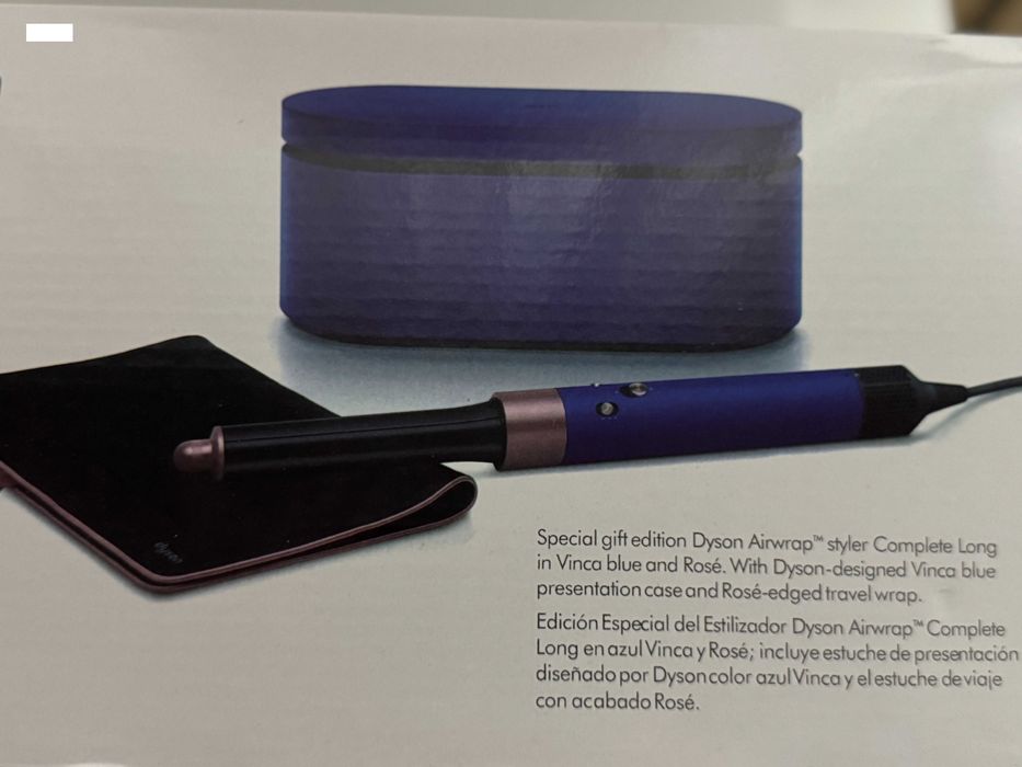 Nowa suszarko-lokówka Dyson airstrait long hs05 blue-gold