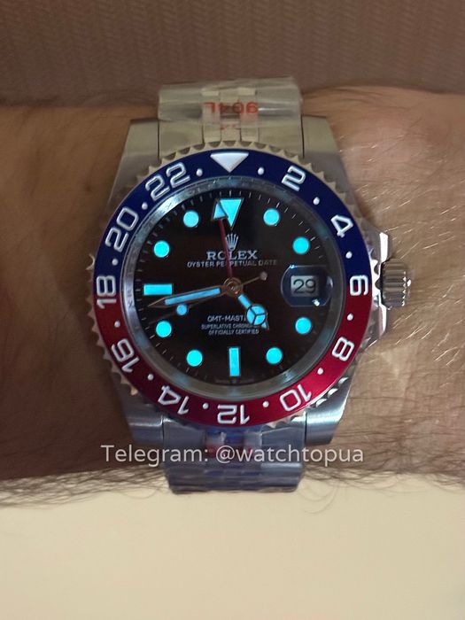 Годинник Rolex GMT-Master II Pepsi часы Ролекс